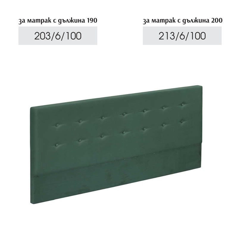 Странична табла Ботън, зелено