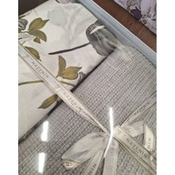 Луксозен спален комплект с одеяло, GREY