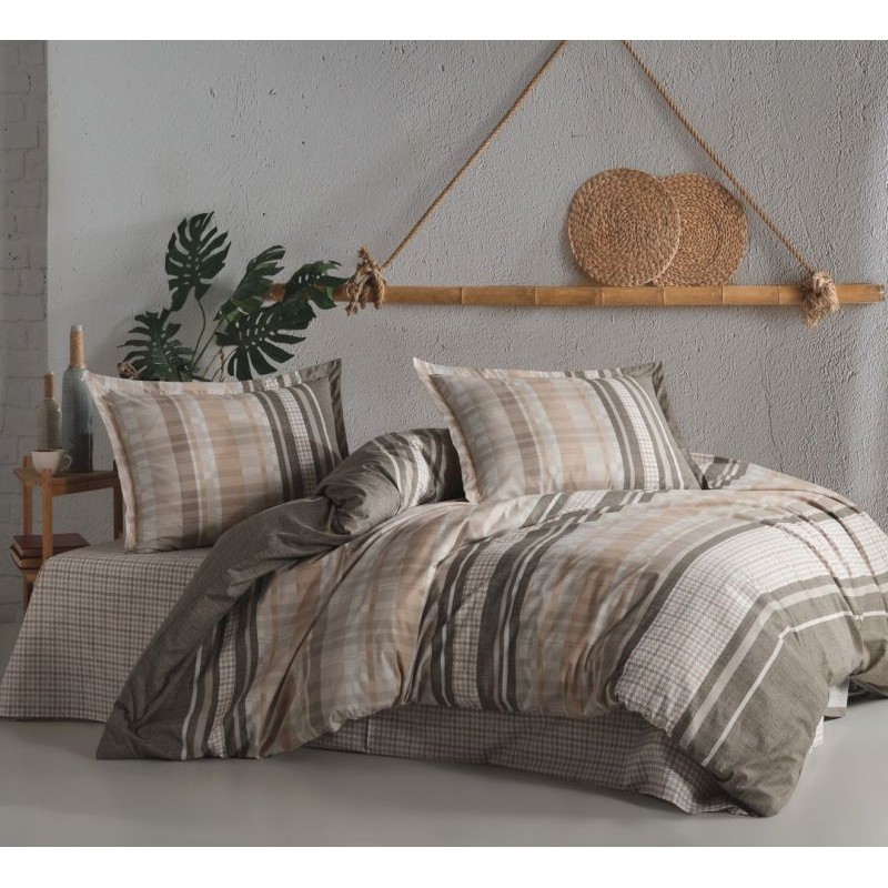 Спално бельо Ранфорс, Modena.V1 Beige