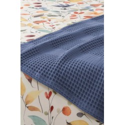 Спално бельо памук в комплект с ковертюра, FAYETTE BLUE